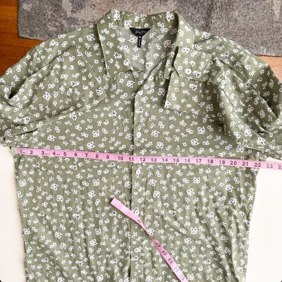Good Man Brand Men’s Lightweight Cotton Flower Print Button Down Shirt Size XL - Picture 3 of 8